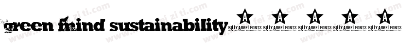 Green Mind Sustainability字体转换